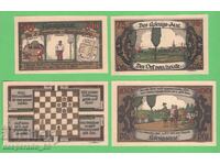 (¯`'•.¸NOTGELD (гр. Konigsaue) 1921 UNC -4 бр.банкноти •'´¯)