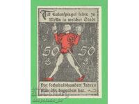(¯`'•.¸NOTGELD (orașul Mölln) 1921 UNC -50 pfennig¸.•'´¯)