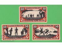(¯`'•.¸NOTGELD (City of Plön) 1921 UNC - 3 banknotes¸.•'´¯)