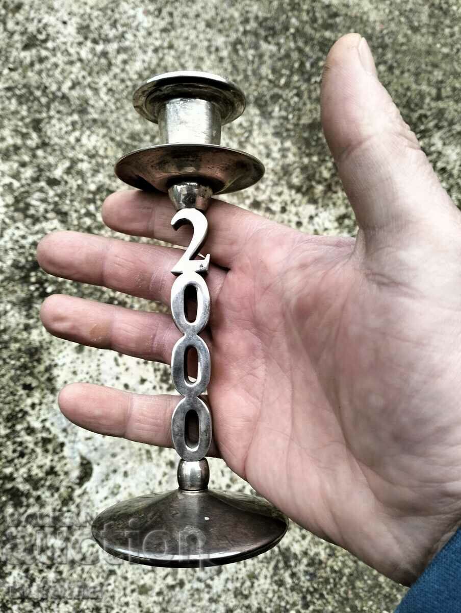 Auction Silver-plated candlestick Auction Silver-plated candlestick