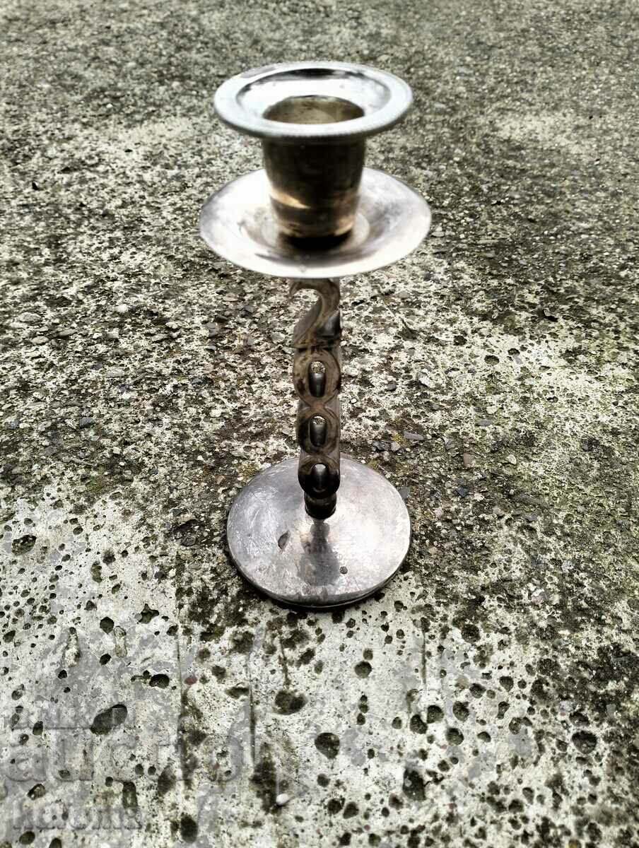 Silver-plated candlestick