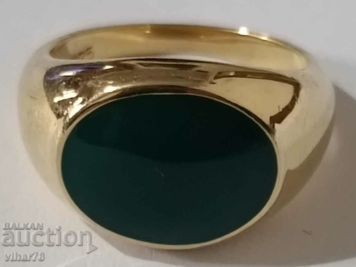 Women's silver ring with gold plating with price 49.99 BGN | € 25.56