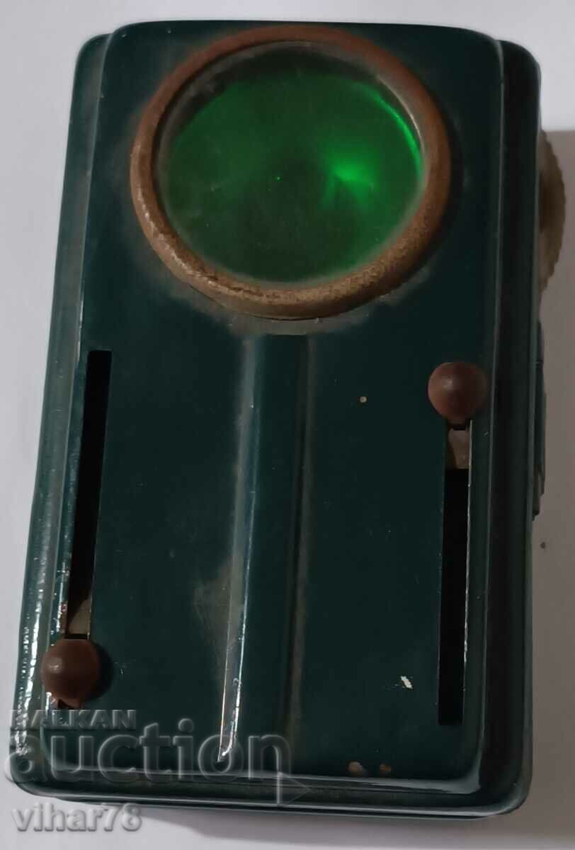 Old two-tone flashlight