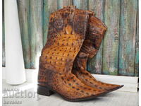 Women's alligator leather boots