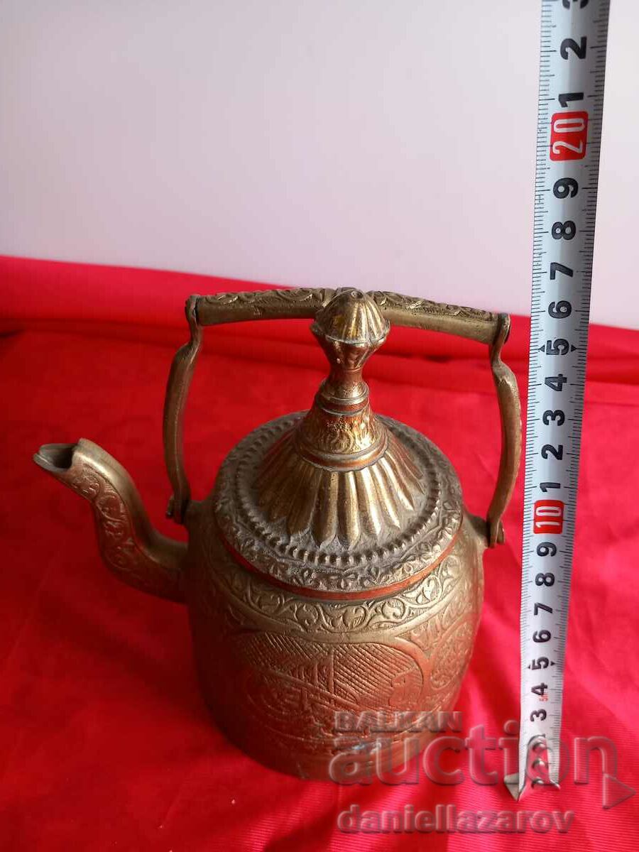 Very Rare Bronze OTTOMAN TUGRA Teapot - 6