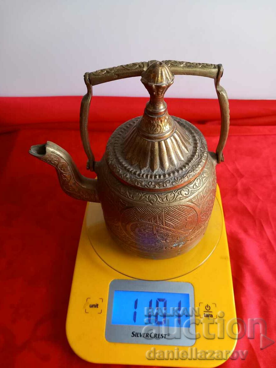 Very Rare Bronze OTTOMAN TUGRA Teapot - 7