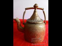 Very Rare Bronze OTTOMAN TUGRA Teapot
