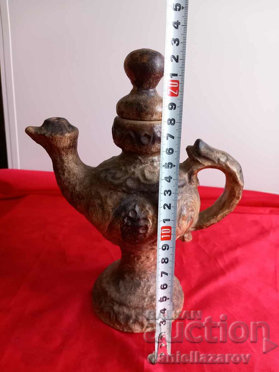 Авторска Керамична Маслена Лампа , Маркирана - 6 Авторска Керамична Маслена Лампа , Маркирана - 6