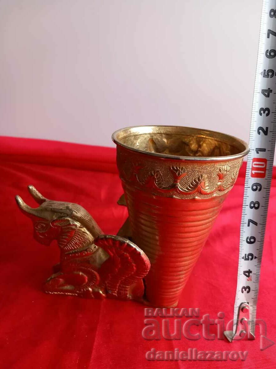 Old PERSIAN Riton Cup with Gilt, RITON - 5 Old PERSIAN Riton Cup with Gilt, RITON - 5