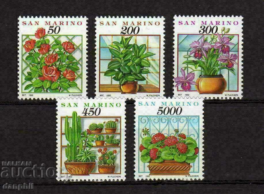 San Marino 1992 "Nature - Plants", pure series