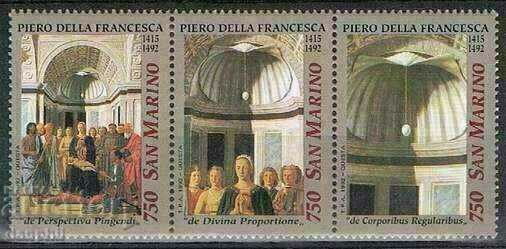 Сан Марино 1992 "Религиознo изкуство" П. Франческа, чисти