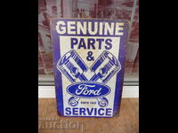 Placa metalica auto Ford Ford service original piese auto