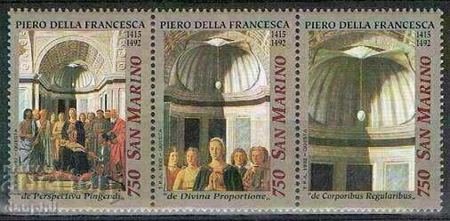 San Marino 1992 „Arta religioasă” P. Francesca, curat