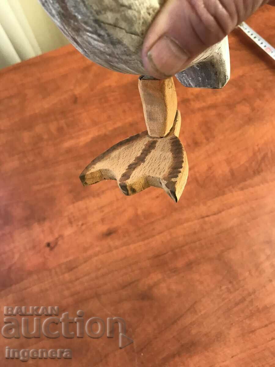 FIGURE WOOD PLASTIC CARVING STATUETTE SCULPTURE-DUCK - 6 FIGURE WOOD PLASTIC CARVING STATUETTE SCULPTURE-DUCK - 6