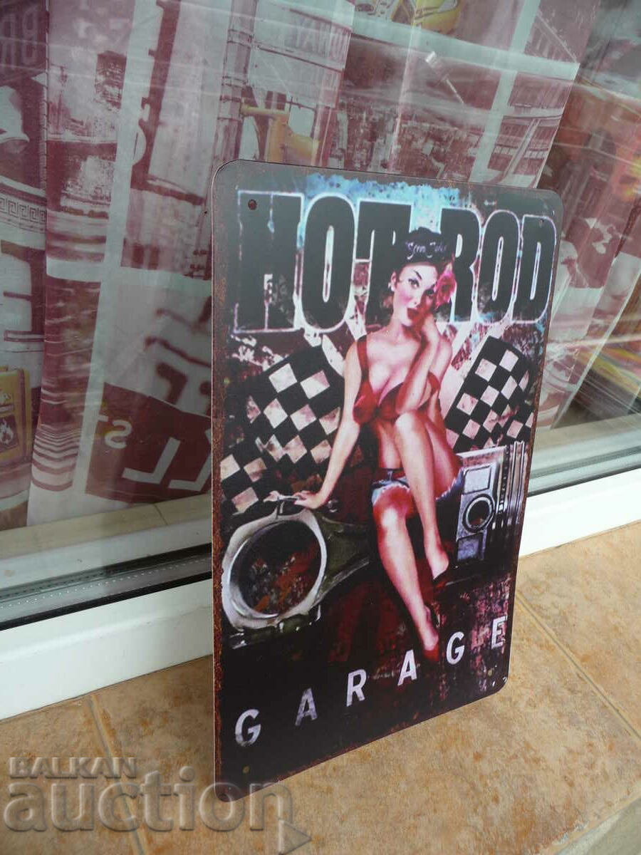 Metal plate car Hot Rod Garage engine tuning chip sexy with price 18.00 BGN | € 9.20 Metal plate car Hot Rod Garage engine tuning chip sexy with price 18.00 BGN | € 9.20