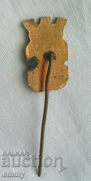 Auction Badge coat of arms of the city of Sofia, enamel Auction Badge coat of arms of the city of Sofia, enamel