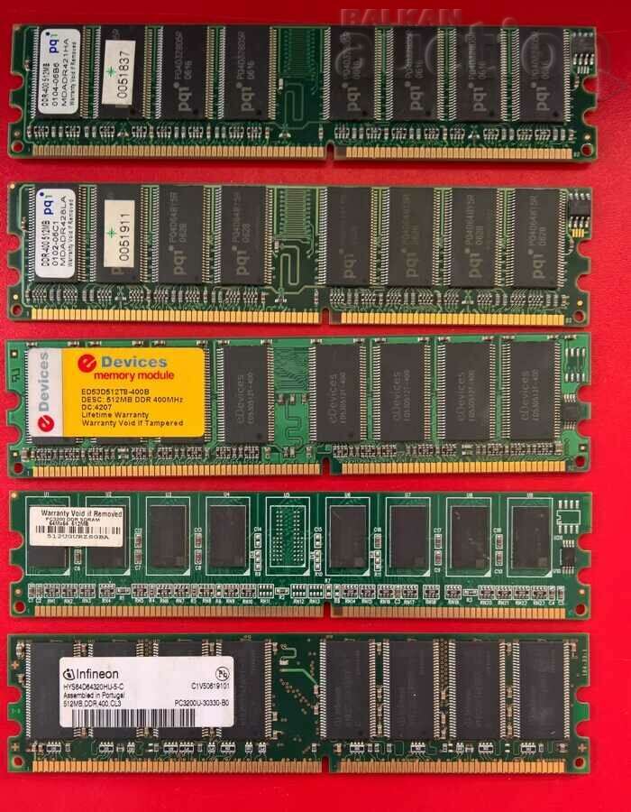 RAM 512MB DDR-1 400 per unit