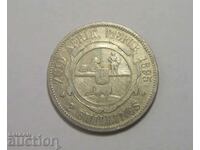 Южна Африка 2 шилинга 1895 ЮАР сребро