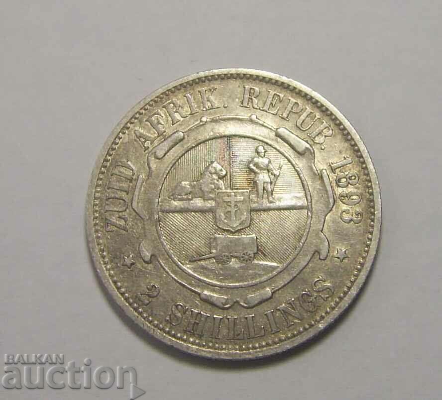 South Africa 2 Shillings 1893 South Africa Silver