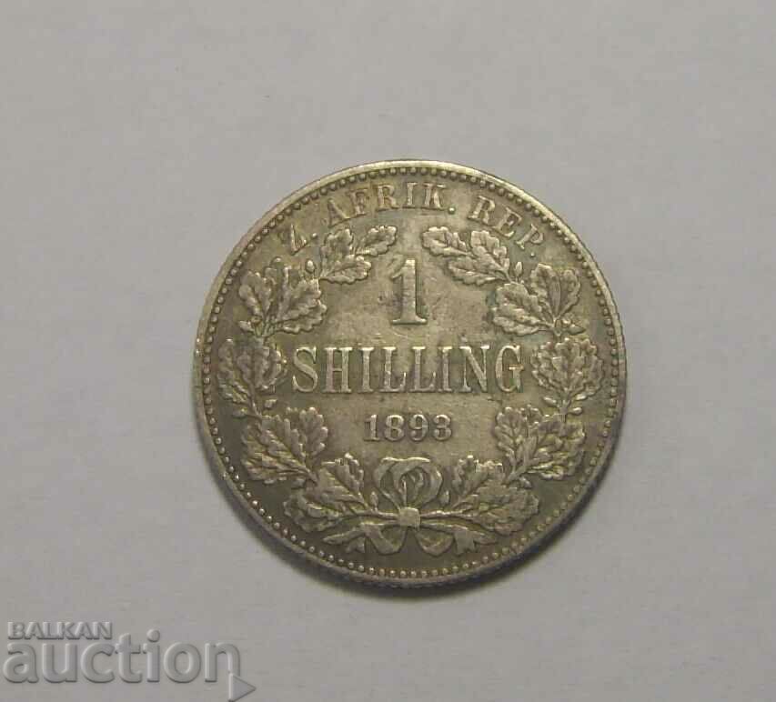 Africa de Sud 1 șiling 1893 Argint Africa de Sud