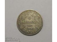 South Africa 1 Shilling 1893 Silver South Africa