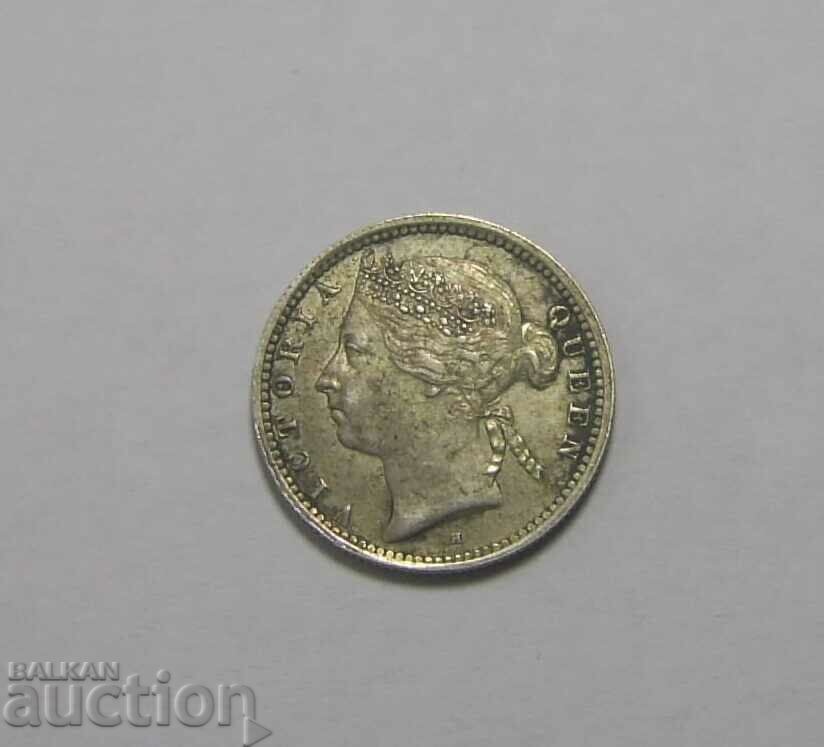 Straits Settlements 10 cents 1900 H coin with price 70.00 BGN | € 35.79 Straits Settlements 10 cents 1900 H coin with price 70.00 BGN | € 35.79