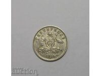 Австралия 3 пенса 1916 M сребро