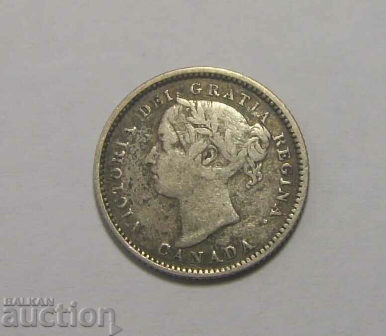 Canada 10 cents 1886 Rare with price 100.00 BGN | € 51.13 Canada 10 cents 1886 Rare with price 100.00 BGN | € 51.13
