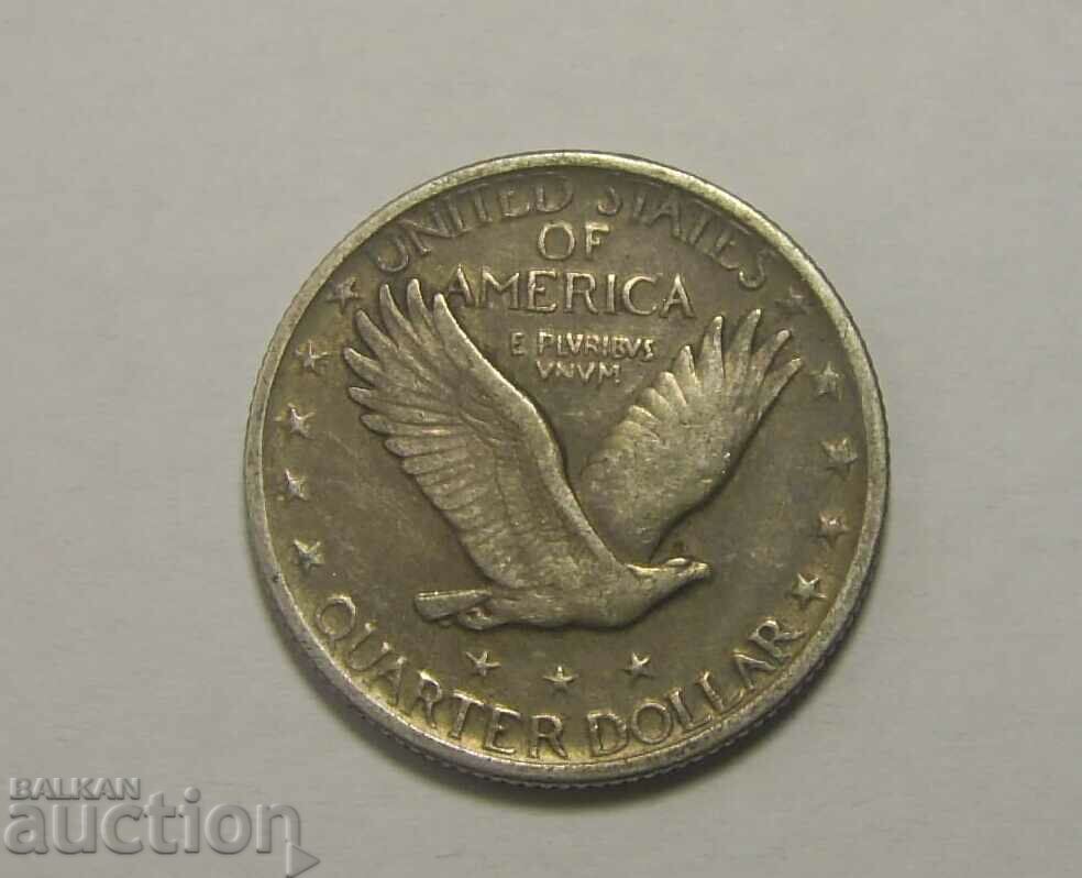 US 1/4 Dollar 1917 Rare coin with price 80.00 BGN | € 40.90 US 1/4 Dollar 1917 Rare coin with price 80.00 BGN | € 40.90