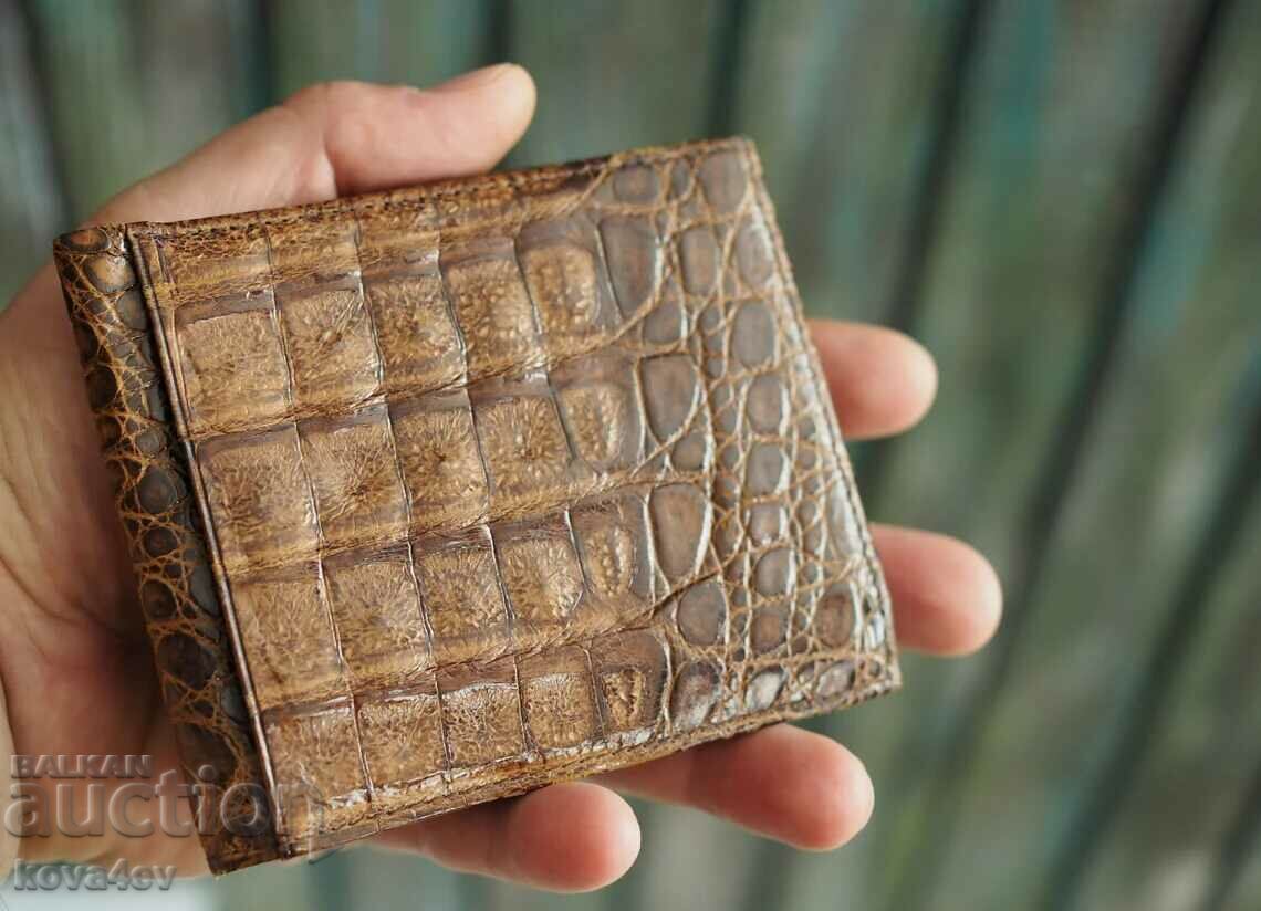 Alligator leather wallet