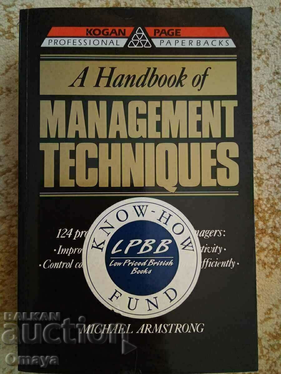 A handbook of management techniques