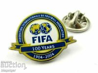 Insigna de fotbal-100 de ani FIFA-Insigna oficială-2004
