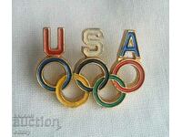 Значка САЩ - Олимпийски комитет, USA