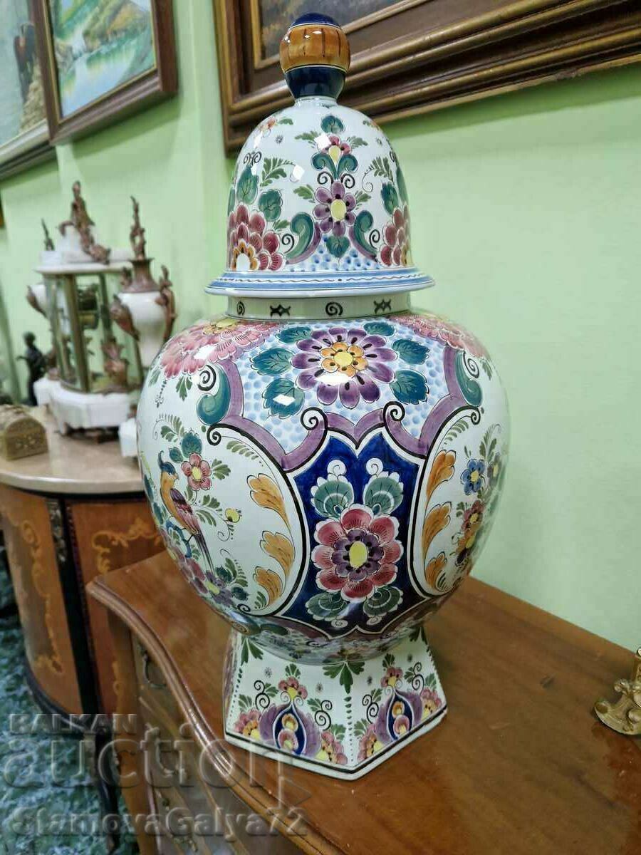 Huge Fine Antique Dutch Delft Urn Bowl - 5