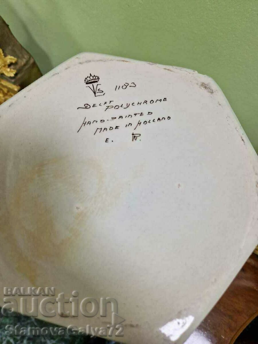 Huge Fine Antique Dutch Delft Urn Bowl - 7 Huge Fine Antique Dutch Delft Urn Bowl - 7