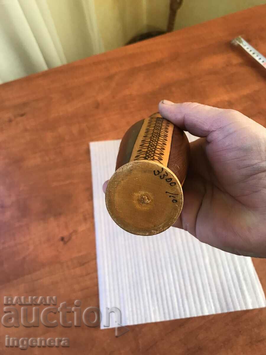 VASE VASE WOOD PYROGRAPH CARVING - 6 VASE VASE WOOD PYROGRAPH CARVING - 6