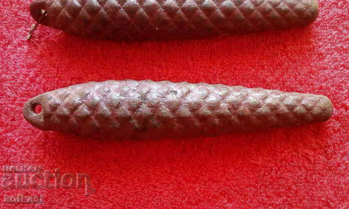 Стари тежести топузи за стенен часовник Кукувичка СССР - 5 Стари тежести топузи за стенен часовник Кукувичка СССР - 5