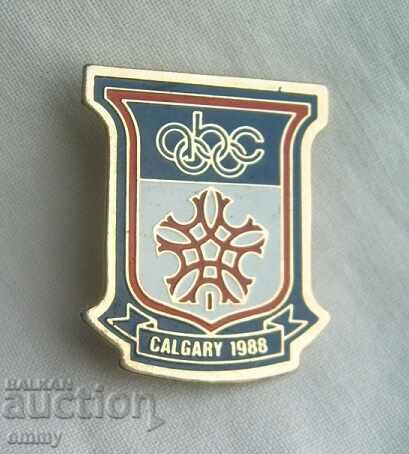 Значка Зимни Олимпийски игри Калгари 1988