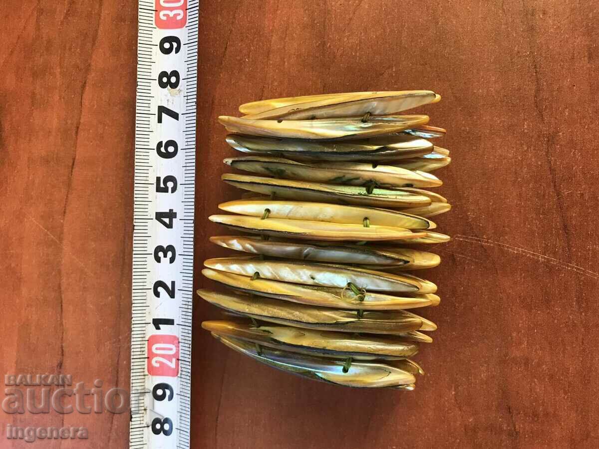 MOTHER OF PEARL BRACELET PEARL PIECES ANTIQUE - 5 MOTHER OF PEARL BRACELET PEARL PIECES ANTIQUE - 5