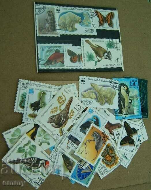 Postage stamps "Animals", Fauna USSR 1980s - 50 pieces, new