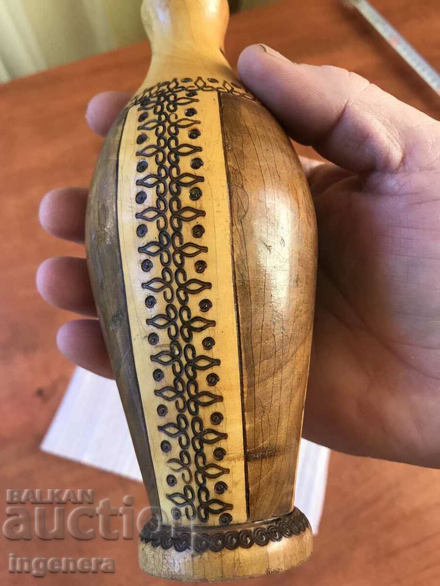 Auction VASE WOOD CARVING ART BEAUTY WOOD CARVING PYROGRAPH Auction VASE WOOD CARVING ART BEAUTY WOOD CARVING PYROGRAPH