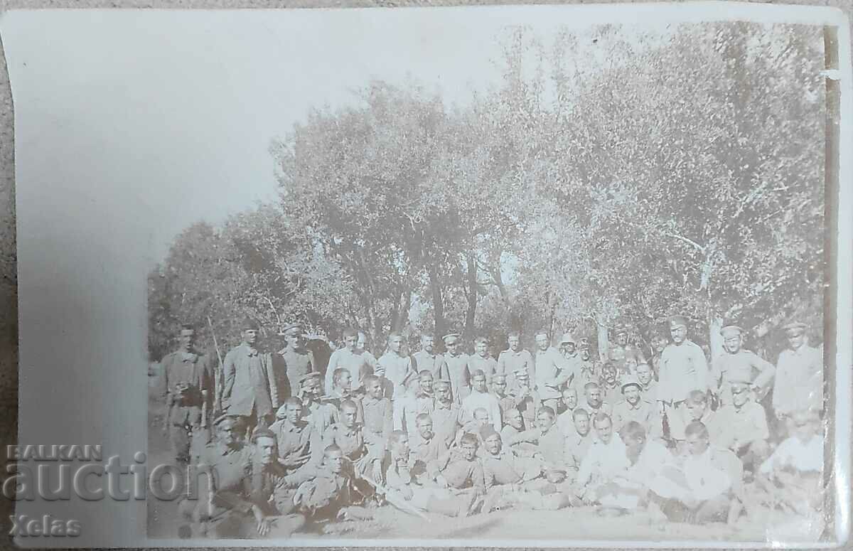 Παλιά στρατιωτική φωτογραφία στρατιωτών 1917 Νις Σερβία