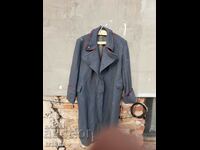 Old military overcoat