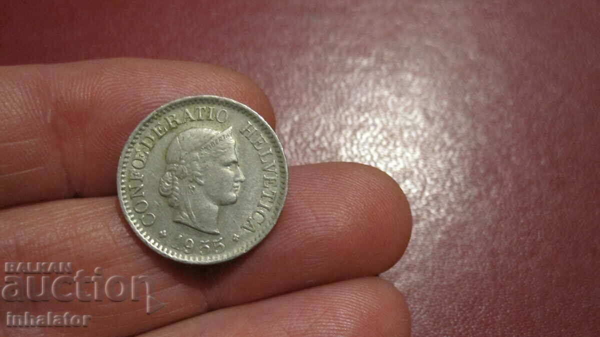 1955 10 rupene Switzerland