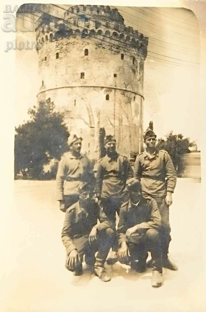 Ελλάδα Παλιά στρατιωτική φωτογραφία, φωτογραφία - τρεις στρατιώτες ....