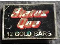 Metal retro badge - Status Quo 12 gold bars