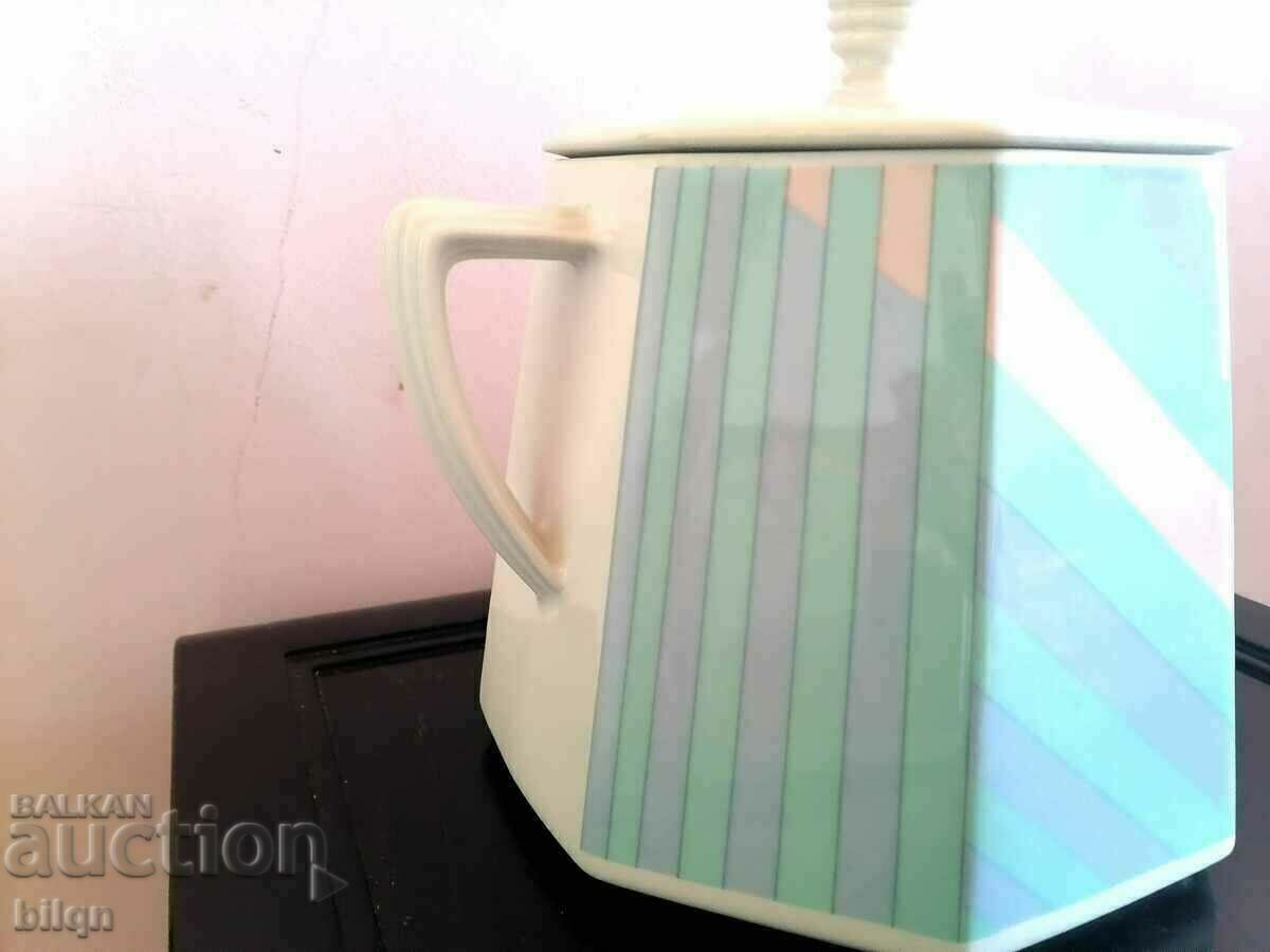 Delivery of Beautiful Large Porcelain Old German Dish Delivery of Beautiful Large Porcelain Old German Dish