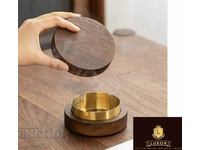 Stylish Golden Bamboo Ashtray