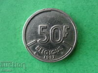 50 франка 1987 г.  Белгия