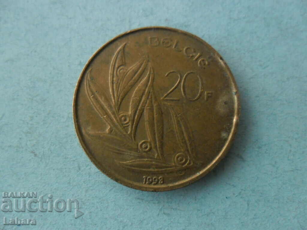 20 francs 1993 Belgium